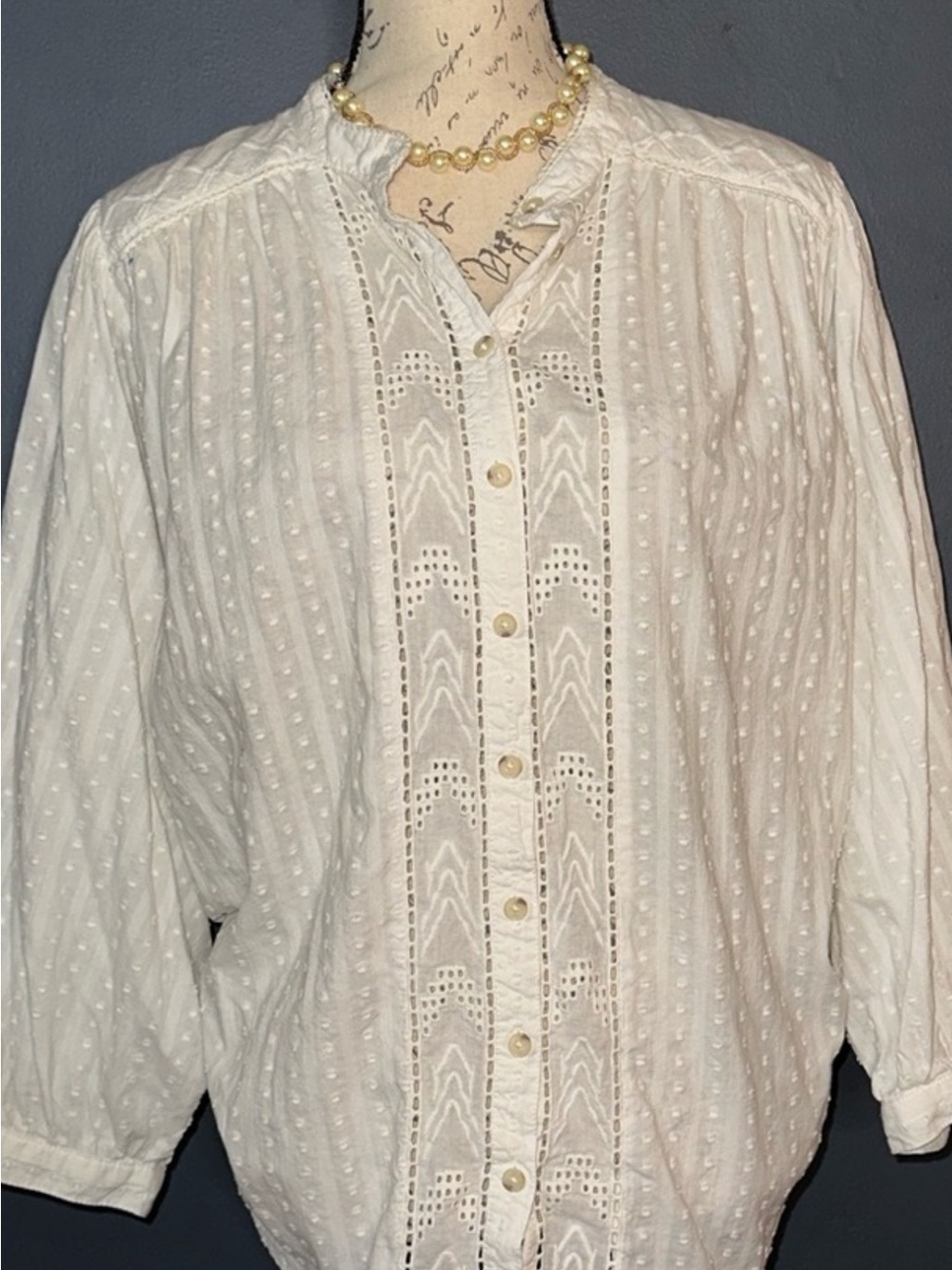 Anthropologie White Blouse - Picture 3 of 6